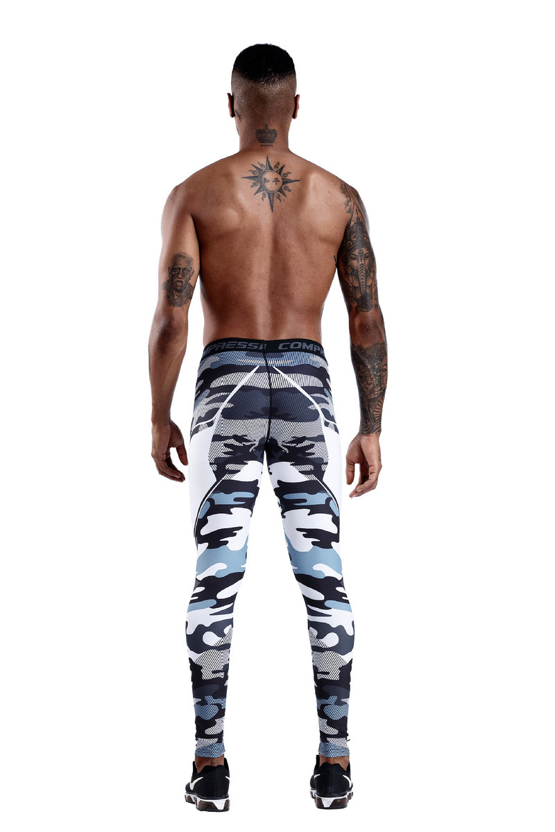 Vyriškos kompresinės kelnės Greitai išdžiūva sportinė apranga bėgimo pėdkelnės Vyriški antblauzdžiai Fitneso treniruotės Seksualūs sportiniai treniruoklių antblauzdžiai