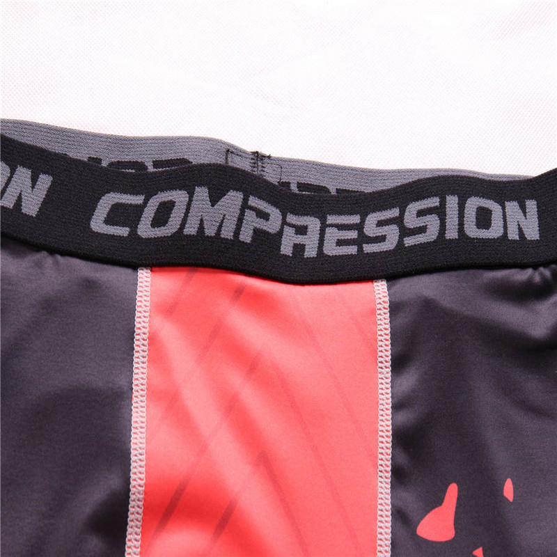 Dry Fit 3D nyomtatás Férfi Kompressziós Szűk Leggings Futás Sport Férfi Tornaterem Fitnesz Nadrág Skinny Leggings Edzés edzés