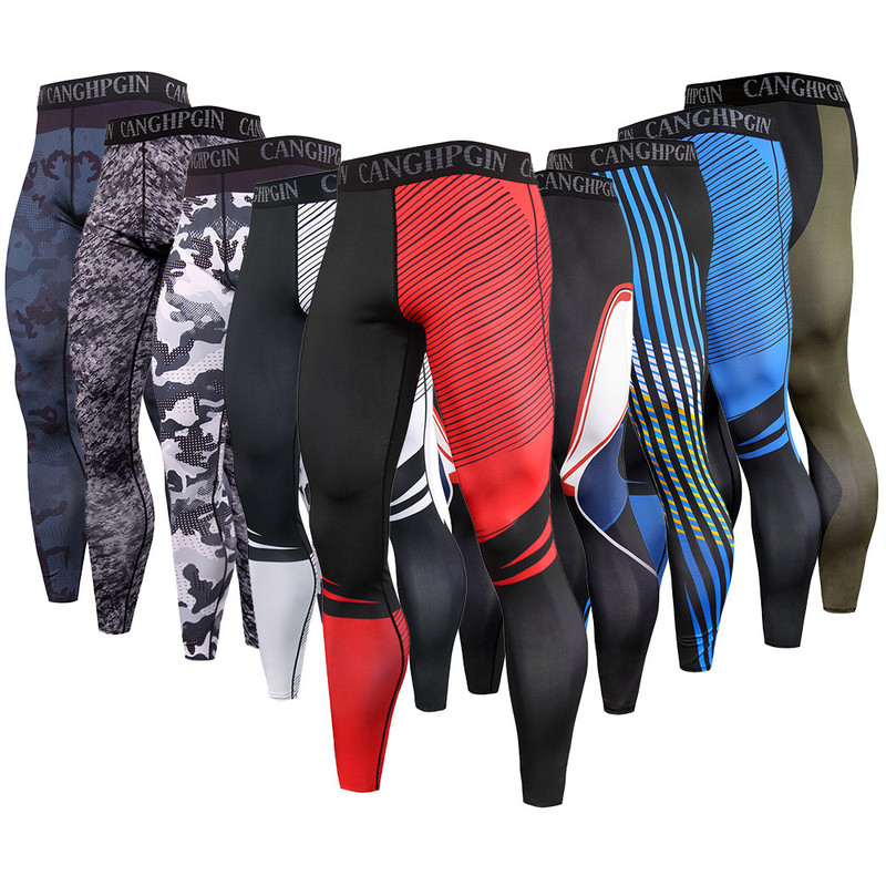 Reducere caldă Pantaloni de compresie pentru gimnastică pentru bărbați Colanți pentru alergare Colanți sport Pantaloni de trening pentru antrenament Fitness, Pantaloni strânși pentru antrenament pentru jogging