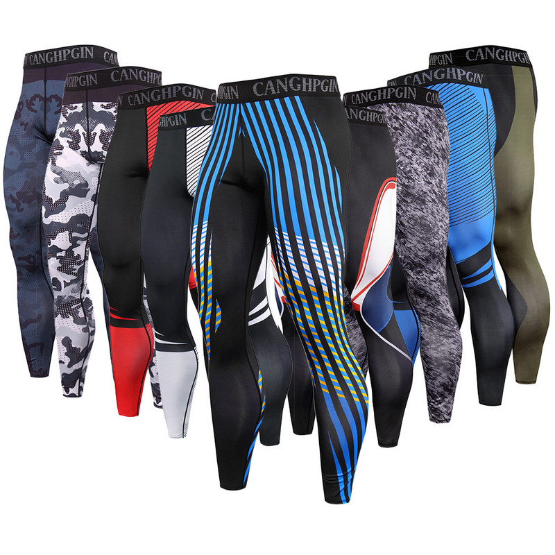 Reducere caldă Pantaloni de compresie pentru gimnastică pentru bărbați Colanți pentru alergare Colanți sport Pantaloni de trening pentru antrenament Fitness, Pantaloni strânși pentru antrenament pentru jogging