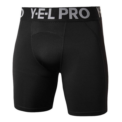 Férfi kompressziós rövidnadrágok tornatermi ruházat vékony sportruházat kocogó fehérnemű Fitness rövid harisnya Atlétikai nadrágok Férfi leggings alsók