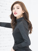 Jogos striukė moteriška rudens laisvalaikio jogos viršūnė greitai džiūstanti lieknėjanti madinga kvėpuojanti sporto salė bėgimo sportinė apranga