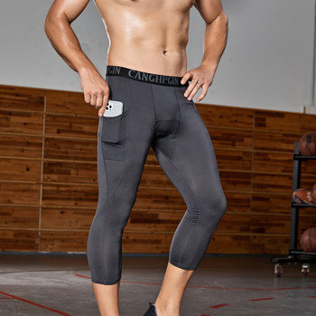 Мъжки спортни къси панталони с джоб, лятно спортно облекло, компресионни къси панталони за джогинг, тренировъчно баскетболно облекло, фитнес, бягане, дъно