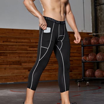 Мъжки спортни къси панталони с джоб, лятно спортно облекло, компресионни къси панталони за джогинг, тренировъчно баскетболно облекло, фитнес, бягане, дъно