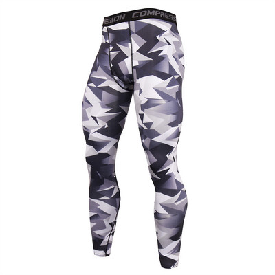 Ανδρικά κολάν για τρέξιμο με συμπίεση, γρήγορο στέγνωμα, 3d print Skinny παντελόνι Γυμναστήριο, γυμναστήριο, αθλητικό παντελόνι προπόνησης Ανδρικά ρούχα ποδηλασίας γιόγκα