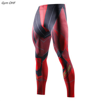 Superher 3D Print Compression Running Fitness Tights Панталони Мъжки Gym Trained Jogging Pants Бързосъхнещи Панталони Тренировка Йога Долнища