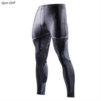 Superher 3D Print Compression Running Fitness Tights Панталони Мъжки Gym Trained Jogging Pants Бързосъхнещи Панталони Тренировка Йога Долнища