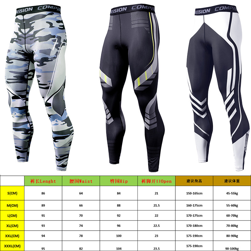 Vyrai Bėgimas Kompresiniai Antblauzdžiai Sportinės Treniruočių Kelnės Fitneso Pėdkelnės Sporto Kelnės Minkštos Sportinė Apranga Greitai Dry Bėgimas Breathle