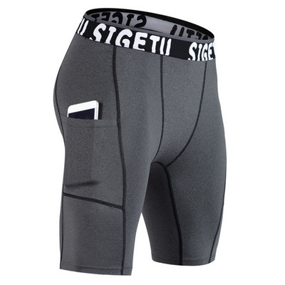 Men Sports Shorts Male Quick Drying Shorts Jogging Fitness Shorts Men Compression Tight Short Pant Leggings Men`s Running Shorts