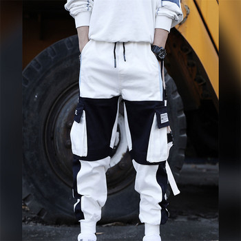 Street Sweatpants Ανδρικό μακρύ παντελόνι τζόκινγκ Splice Ankle Anthened Lamb Wool Warm Sweatpants