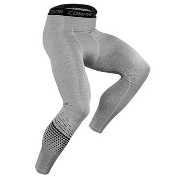 2022 Нови мъжки чорапогащи Спортни мъжки компресионни панталони Спортно облекло Тесни панталони с принт Мъжки клинове за фитнес залата BaseLayer Спортни панталони Slim Fit