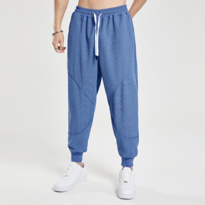 Pantaloni de sport casual pentru bărbați de mărime mare, pantaloni de jogger largi, picioare mici