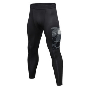 psvteide Férfi Pocket Leggings Kompressziós nadrágok Férfi Testépítés Pantalones Hombre Camouflage Pocket Joggers Férfi futóharisnya