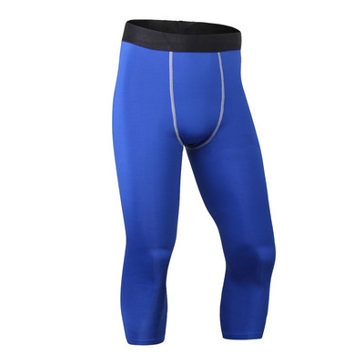 Férfi Kompressziós nadrágok Futóharisnya Férfi Kompressziós Sport Leggings Gym lábszárhosszúságú nadrág Férfi Futó Leggings