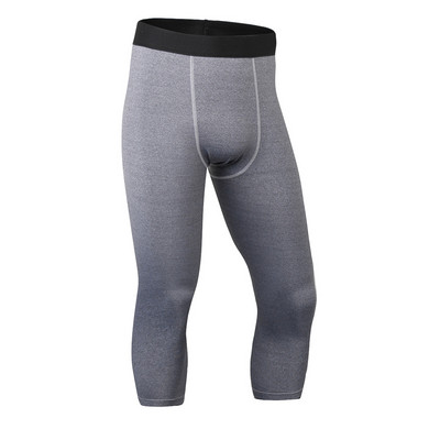 Férfi Kompressziós nadrágok Futóharisnya Férfi Kompressziós Sport Leggings Gym lábszárhosszúságú nadrág Férfi Futó Leggings