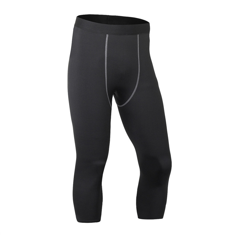 Férfi Kompressziós nadrágok Futóharisnya Férfi Kompressziós Sport Leggings Gym lábszárhosszúságú nadrág Férfi Futó Leggings