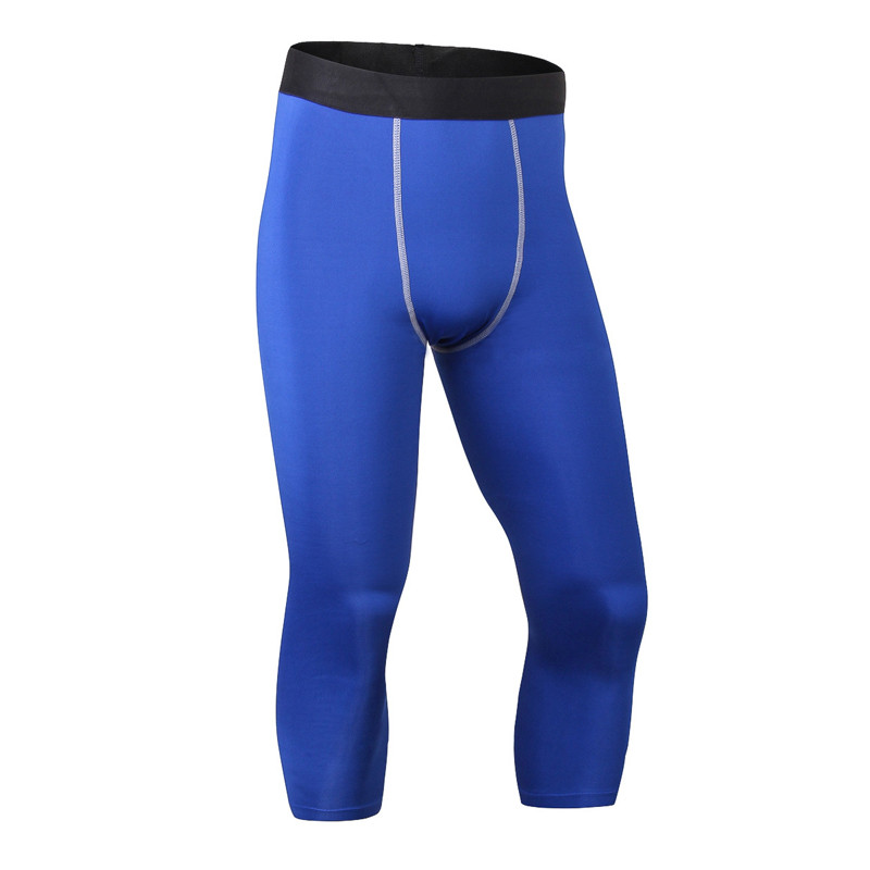 Férfi Kompressziós nadrágok Futóharisnya Férfi Kompressziós Sport Leggings Gym lábszárhosszúságú nadrág Férfi Futó Leggings