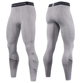 Компресивни панталони за бягане Мъжки фитнес тесни панталони Фитнес тренировки Джогинг клинове
