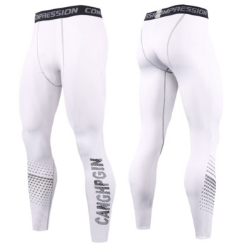 Компресивни панталони за бягане Мъжки фитнес тесни панталони Фитнес тренировки Джогинг клинове