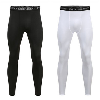 Мъжки панталони за бягане Base Layer Tight Training Fitness Jogger Basketball Black Sports Skinny White Cycling Pants GreyLong Johns