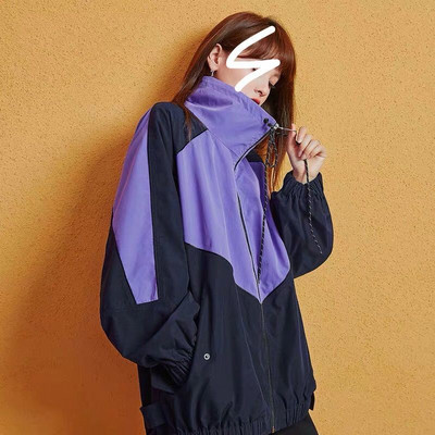 Madinga striukė Moteriška pavasario ruduo Nauja Korėjos versija Laisvi vidutinio ilgio beisbolo uniforma sportiniai alpinizmo drabužiai