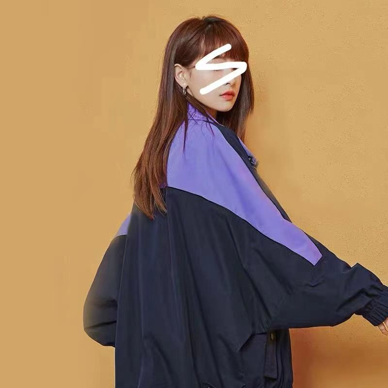 Madinga striukė Moteriška pavasario ruduo Nauja Korėjos versija Laisvi vidutinio ilgio beisbolo uniforma sportiniai alpinizmo drabužiai