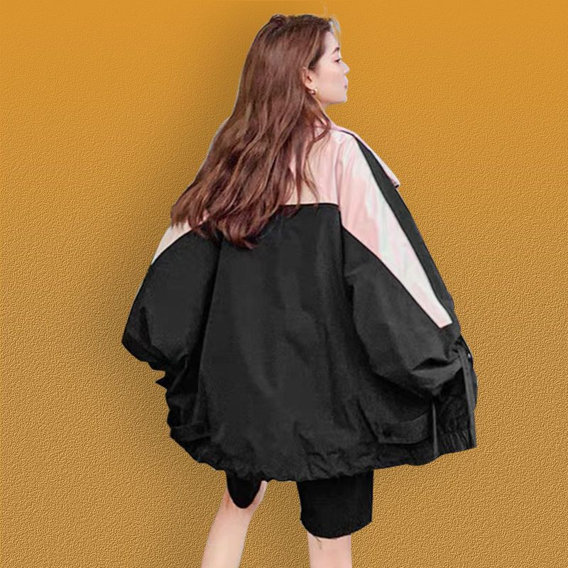 Madinga striukė Moteriška pavasario ruduo Nauja Korėjos versija Laisvi vidutinio ilgio beisbolo uniforma sportiniai alpinizmo drabužiai