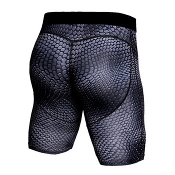 Компресионни шорти с 3D принт Мъжки тренировъчни панталони за бягане Бързосъхнещи панталони Мъжки летни фитнес зала Фитнес Бодибилдинг Бермуди Crossfit облекло