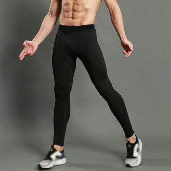 Мъжки компресионни клинове за фитнес Спортни тренировъчни панталони Мъжки чорапогащи за бягане Панталони Мъжко спортно облекло Сухи панталони за джогинг
