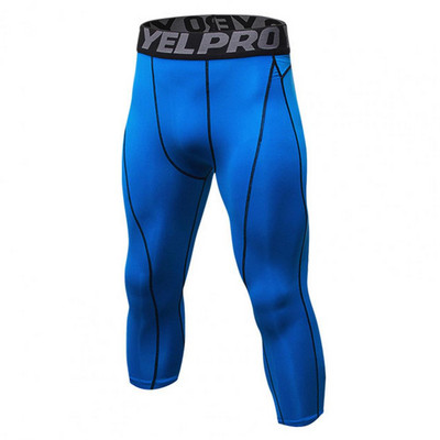 Férfi melegítőnadrágok Nagy rugalmasság Gyorsan száradó sportnadrágok Ergonómia Izzadságelnyelő Gym Légáteresztő lábszárközépig érő férfi nadrágok