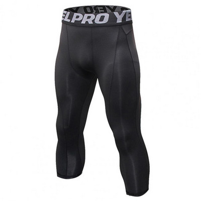 Férfi melegítőnadrágok Nagy rugalmasság Gyorsan száradó sportnadrágok Ergonómia Izzadságelnyelő Gym Légáteresztő lábszárközépig érő férfi nadrágok