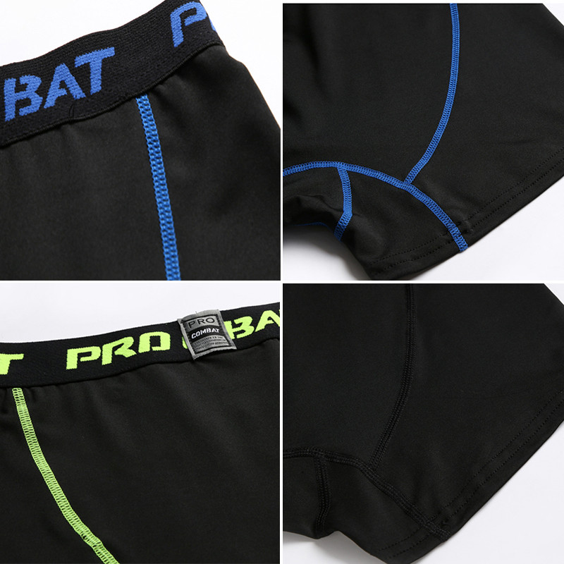Jambiere sport pentru bărbați Pantaloni scurți de gimnastică Colanți elastici de compresie Fitness Uscare rapidă Alergare Antrenament Fitness Pantaloni elastici