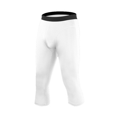 Vīriešu basketbola sporta apakšpuses, platas elastīgas jostasvietas, elpojošas, neto garuma sporta kompresijas bikses skriešanas treniņiem