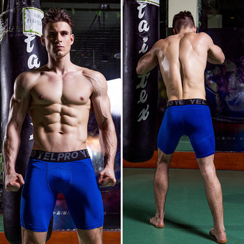 Мъжки PRO Спортни къси панталони Фитнес тренировка Еластичен бързосъхнещ мрежест дишащ чорапогащник