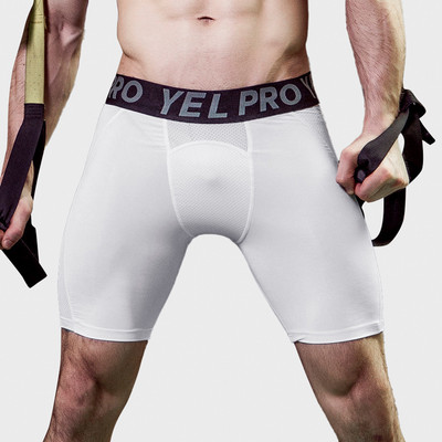 Férfi PRO rövidnadrág Fitnesz edzés Futó Elasztikus Gyorsszáraz Hálós, Légáteresztő Harisnya