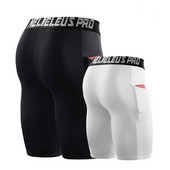 Férfi Leggings Fitness Rövidnadrág Férfi Sportharisnya Gyorsan száradó melegítőnadrág Futball Mezek Vékony tornatermi Ruházat Edző alsók