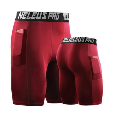 Férfi Leggings Fitness Rövidnadrág Férfi Sportharisnya Gyorsan száradó melegítőnadrág Futball Mezek Vékony tornatermi Ruházat Edző alsók