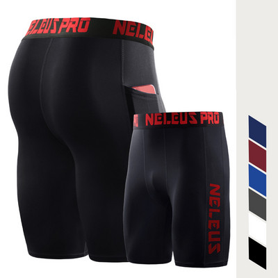 Férfi Leggings Fitness Rövidnadrág Férfi Sportharisnya Gyorsan száradó melegítőnadrág Futball Mezek Vékony tornatermi Ruházat Edző alsók