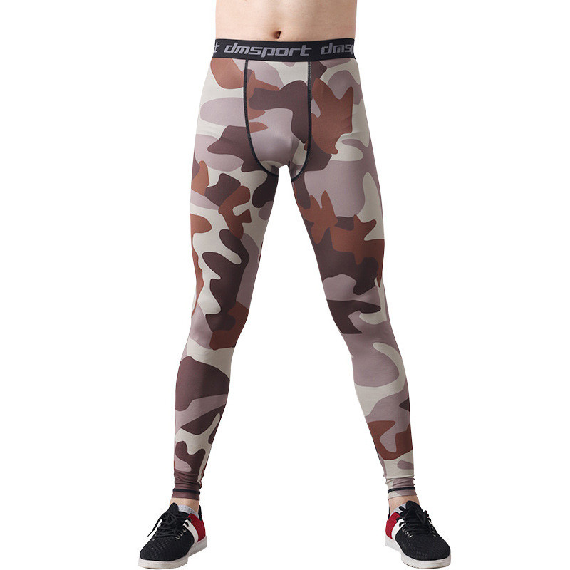 Jambiere de alergare de camuflaj Bărbați Sală de sport Fitness Baschet Pantaloni de compresie profesionali Antrenament Colanți skinny Pantaloni de trening