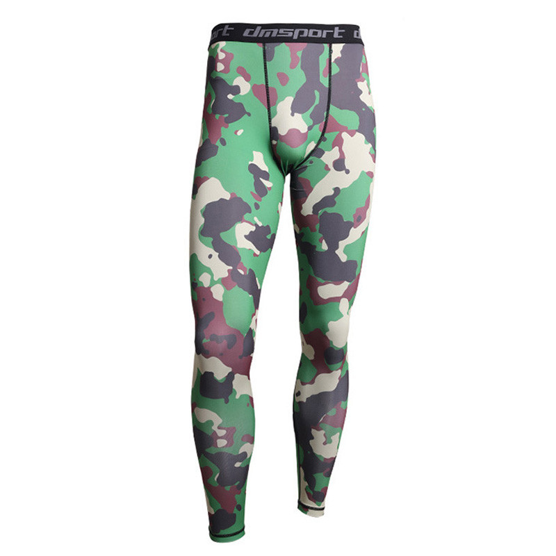 Jambiere de alergare de camuflaj Bărbați Sală de sport Fitness Baschet Pantaloni de compresie profesionali Antrenament Colanți skinny Pantaloni de trening