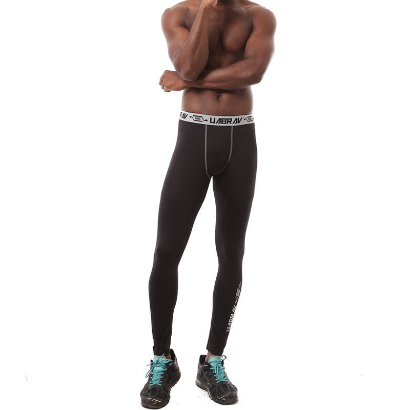 Pantaloni strânși pentru antrenament sportiv, cu uscare rapidă, pentru bărbați, pantaloni de antrenament pentru fitness, cu compresie profesională, jambiere pentru culturism