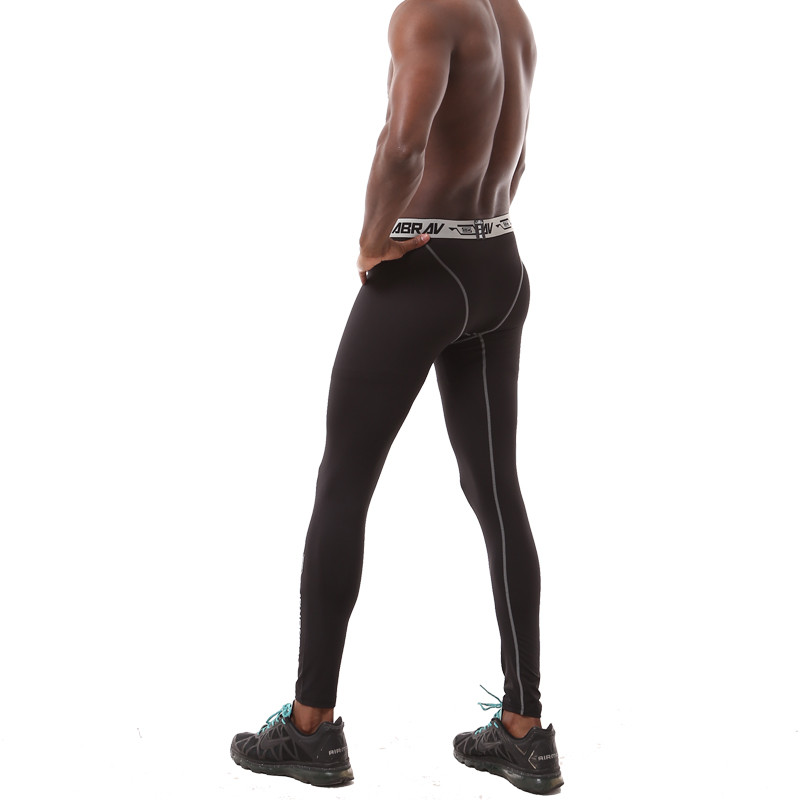 Pantaloni strânși pentru antrenament sportiv, cu uscare rapidă, pentru bărbați, pantaloni de antrenament pentru fitness, cu compresie profesională, jambiere pentru culturism