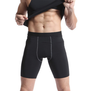 Мъжки шорти за бягане Бързосъхнещи чорапогащи Фитнес долни гащи Компресиращи гимнастически шорти Тенис Спортни тренировъчни клинове Облекло за джогинг XXXL