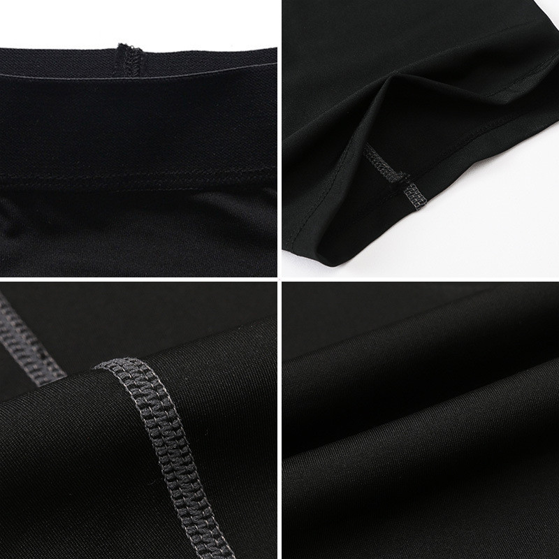 Vyriški bėgimo šortai Greitai džiūstančios pėdkelnės Fitneso apatinės kelnaitės Kompresinės gimnastikos šortai Tenisas Sportas Treniruotės Antblauzdžiai Bėgiojimas XXXL