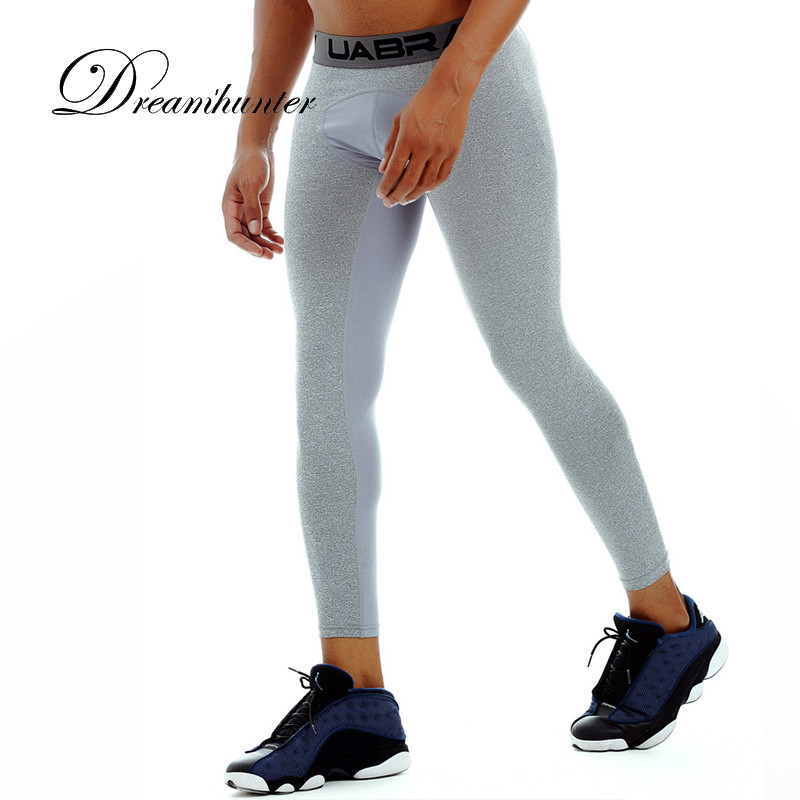 Jambiere de compresie pentru bărbați Colanți Jogger Pantaloni de fitness pentru bărbați pentru culturism Pantaloni lungi cu elastic înalt Pantaloni de sport pentru alergare cu uscare rapidă