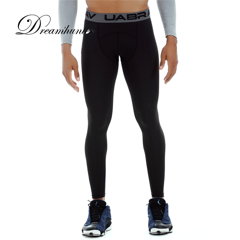 Jambiere de compresie pentru bărbați Colanți Jogger Pantaloni de fitness pentru bărbați pentru culturism Pantaloni lungi cu elastic înalt Pantaloni de sport pentru alergare cu uscare rapidă