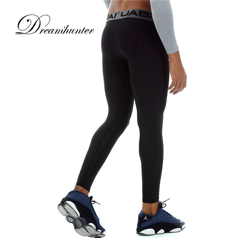 Jambiere de compresie pentru bărbați Colanți Jogger Pantaloni de fitness pentru bărbați pentru culturism Pantaloni lungi cu elastic înalt Pantaloni de sport pentru alergare cu uscare rapidă