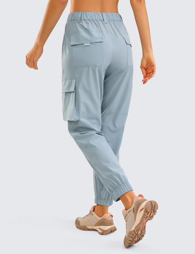 SYROKAN sieviešu ceļojumu kravas skrubis ar kabatām Ātri nožūst pārgājienu atpūtas bikses ar augstu vidukli