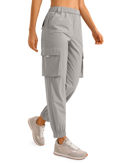 SYROKAN sieviešu ceļojumu kravas skrubis ar kabatām Ātri nožūst pārgājienu atpūtas bikses ar augstu vidukli