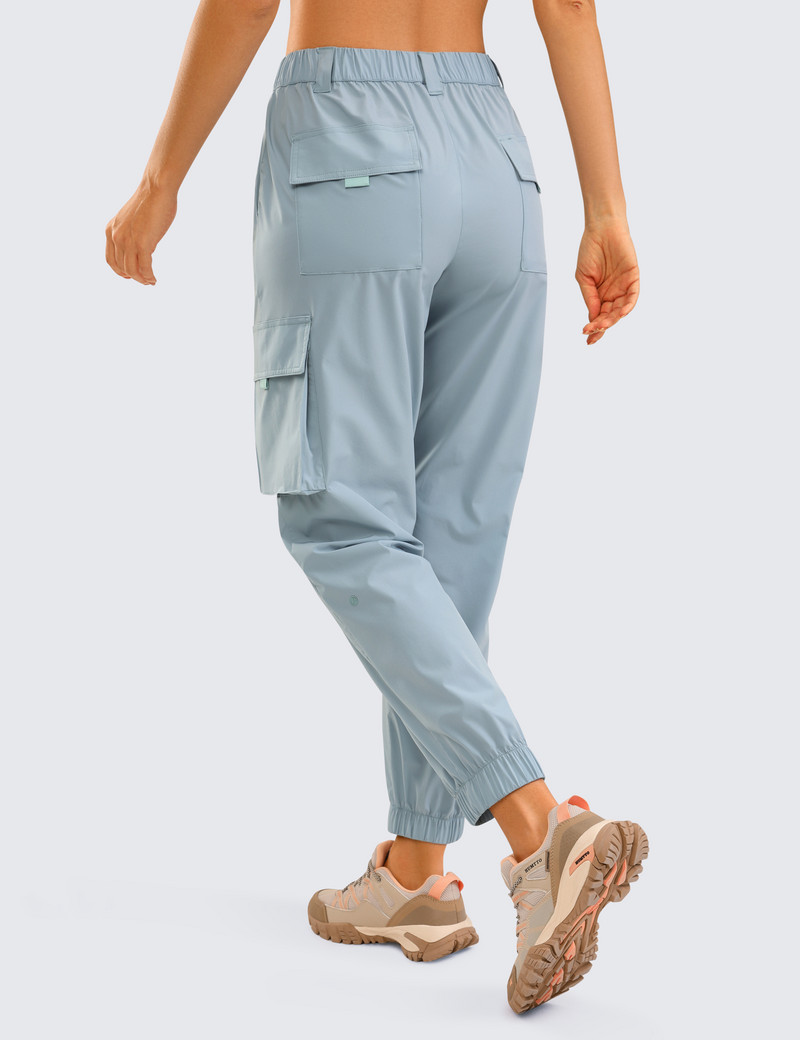 SYROKAN sieviešu ceļojumu kravas skrubis ar kabatām Ātri nožūst pārgājienu atpūtas bikses ar augstu vidukli